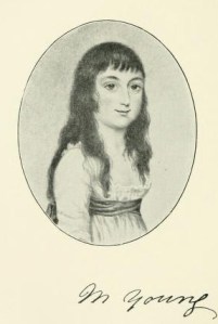 Martha Young, nicknamed 'Bobbin', who died in 1797, aged 14
