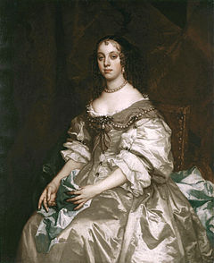 Queen Catherine, normalised to a heavy-lidded Stuart court female by Sir Peter Lely. (c)The Royal Collection