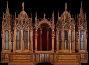 The 'cathedral in wood'. Courtesy of the Victoria and Albert Museum.