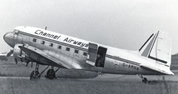 The Dakota on Channel Airways livery