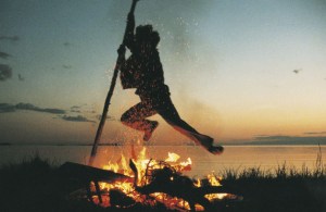 Leaping over the bonfire guarantees prosperity in the next 12 months.