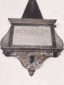 Monument to Mary Hide: it looks as though a space was left for future tragedies.