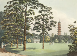 The Kew pagoda, constructed in 1762.
