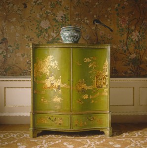 Chinoiserie furniture and Chinese wallpaper  at Nostell Priory. ©NTPL/Andreas von Einsiedel