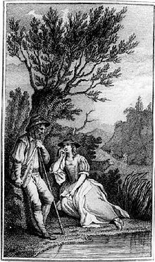 'The Lover's Complaint', illustrated in John Bell's 1774 edition of Shakespeare