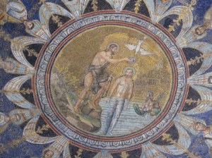 The ceiling of the Neonian baptistery, Ravenna.