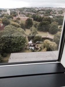 Is the bridge in the park below inspired by China?