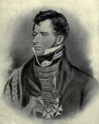 William in 1813: this image is possibly from a sketch by Magdalene.