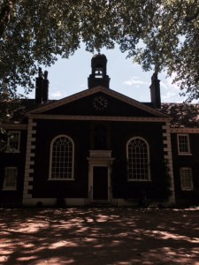 This over-dark picture of the central facade is (of course) by me. Much better ones can be found on the museum's website.