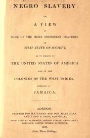 The 1823 pamphlet 'Negro Slavery', for which Cooper supplied eye-witness evidence.