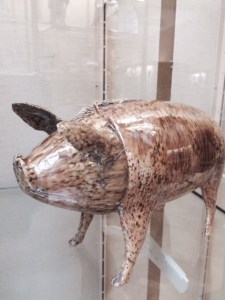 The Sussex pig, with head as cup