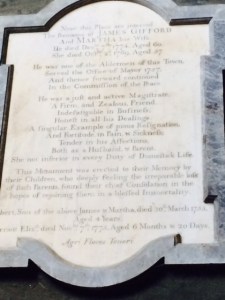 Monument to the Gifford family, from the old church.
