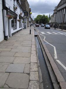 The runnel on the Pembroke side (known as Pem); the other is known as Pot. The Fitzwilliam Museum can be seen on the right.