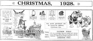Laurie and McConnal's Christmas flyer, 1928.