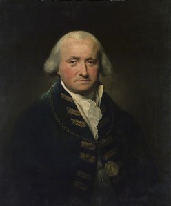 L.F. Abbott's 1795 portrait of Thomas Pasley, wearing the gold medal he earned for his part in the battle. Credit: National Maritime Museum, London.