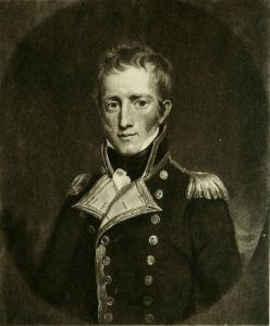 Captain Maitland, from the frontispiece of Maitland's 1826 account of Napoleon's surrender.