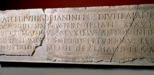 'Foundation stone' of the Roman garrison.