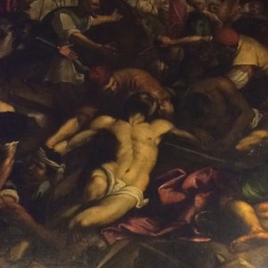 The Ateneo: part of the Crucifixion series which lines the walls.