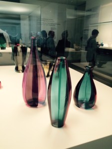 Three examples of the designs of Fulvio Bianconi, on show in the (free) Stanze del Vetro on the island of San Giorgio Maggiore. The exhibitions of glass (and not just Venetian) change at least twice a year.