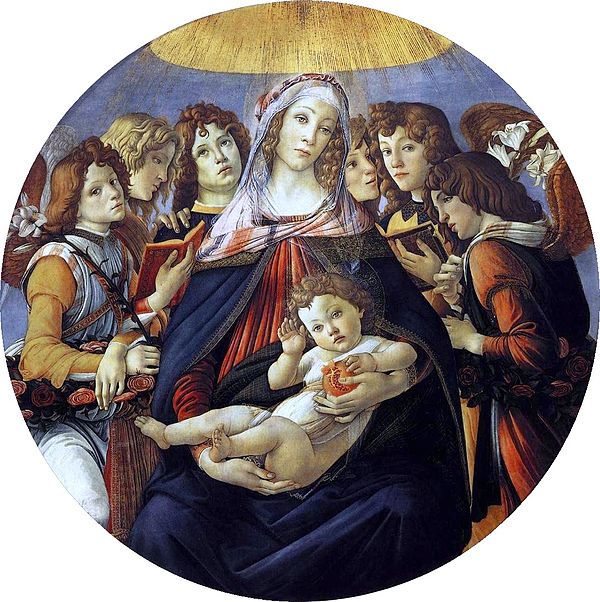 Botticelli, the 'Madonna of the Pomegranates'. (Credit: Uffizi Museum, Florence.)