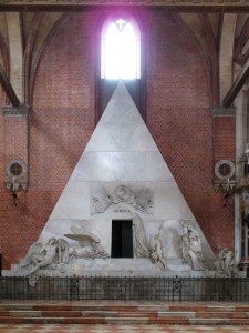 Canova's tomb in the Frari: he had designed it for Titian, but Fate intervened...