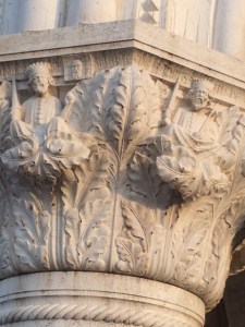 A chapiter from the Doge's Palace, Venice: kings, but no pomegranates, alas!