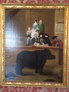 Clara the rhinoceros, on the Venetian leg of her European tour.