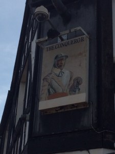 Coincidentally, I found this pub sign in Shoreditch yesterday.