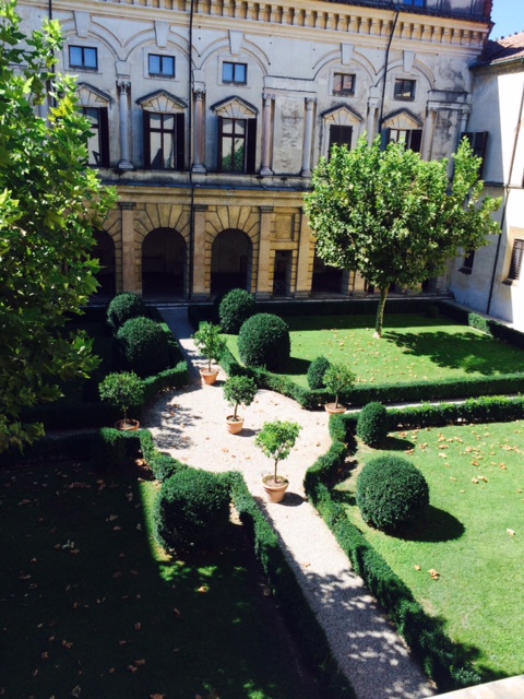 One of the courtyard gardens.
