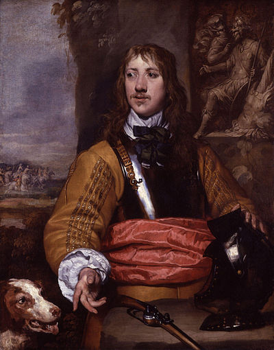 A more authentic buff coat, with a cuirass over it: this is Royalist soldier Richard Neville, portrayed by William Dobson. (Credit: National Portrait Gallery.)