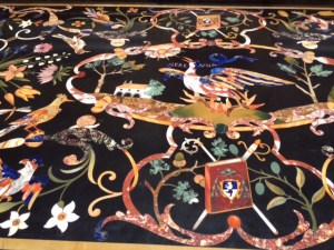 One of a pair of superb pietra dura tables.