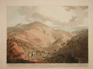 A view in St Helena, by the traveller and Egyptologist Henry Salt.