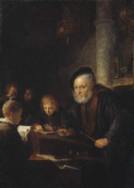 Gerrit Dou's 'Schoolmaster'.