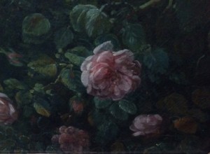 More roses: a detail of the outdoor portrait of the marquise de Pezay and the marquise de Rougé, with the latter's children.