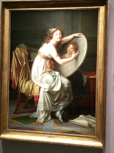 (Probably) self-portrait of Adèle Romany (1769–1846), who also adopted neoclassical dress – and gorgeous sandals!
