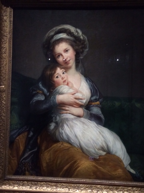 Vigée Le Brun and her beloved daughter Julie (1786): tragiclly, Julie died before her mother, in