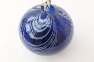 A nineteenth-century Nailsea ball.