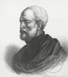 A nineteenth-century engraving of Ramusio: probably guesswork as no contemporary images seem to ahve survived.