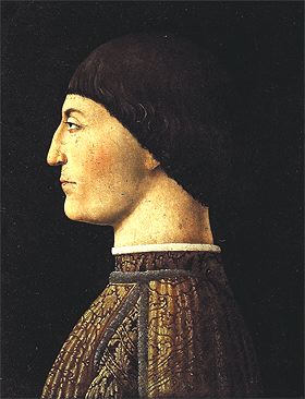 Sigismondo Malatesta, aka the Wolf of Rimini, by Piero della Francesca (now in the Louvre, Paris).