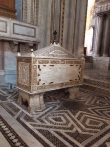 The tomb of William II in his cathedral of Monreale.