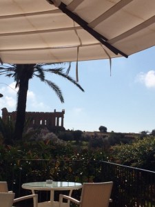 The view from the hotel terrace.