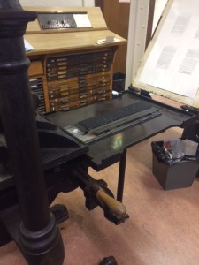 One of the galleys locked into the form.