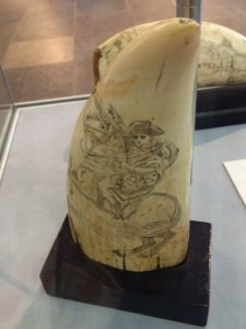 Napoleon in scrimshaw.