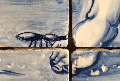 The ant bites the foot of the hunter about to kill the pigeon who had just saved him (the ant) from drowning – an untypical happy ending.