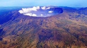 The crater of Mount Tambora today.