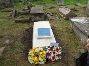 Maria Callcott's grave, after restoration.