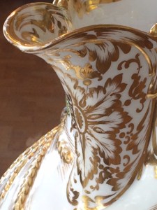 and the elaborate gilding of the spout.