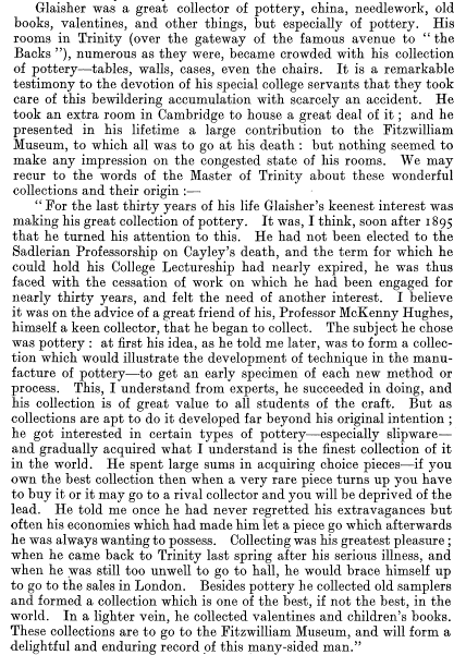 Part of Glaisher's obituary.