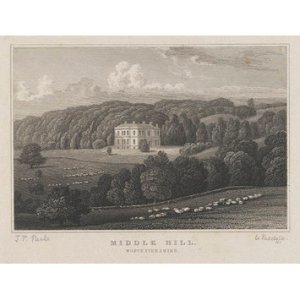 Middle Hill House in the early nineteenth century.