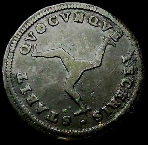 A 1786 coin from the Isle of Man.